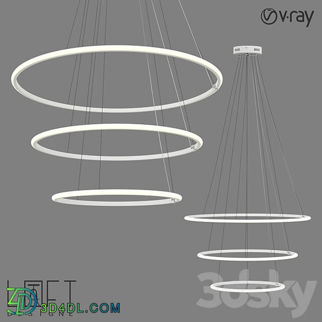 Suspension light LoftDesigne 7978 model Pendant light 3D Models