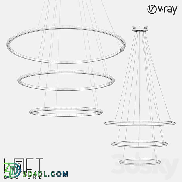 Suspension light LoftDesigne 7978 model Pendant light 3D Models