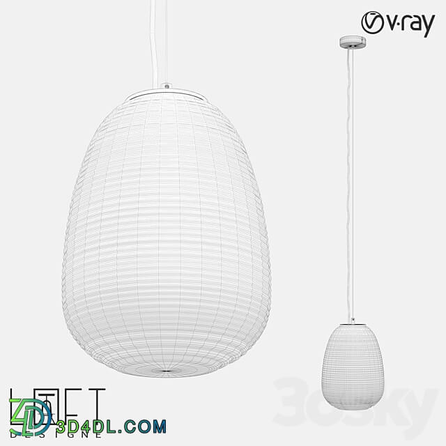 Suspension light LoftDesigne 7983 model Pendant light 3D Models