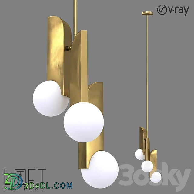 Suspension light LoftDesigne 7988 model Pendant light 3D Models