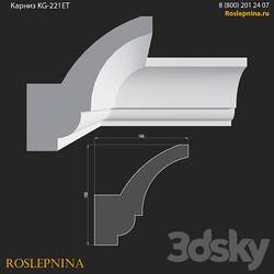 Cornice KG 221ET from RosLepnina 3D Models 