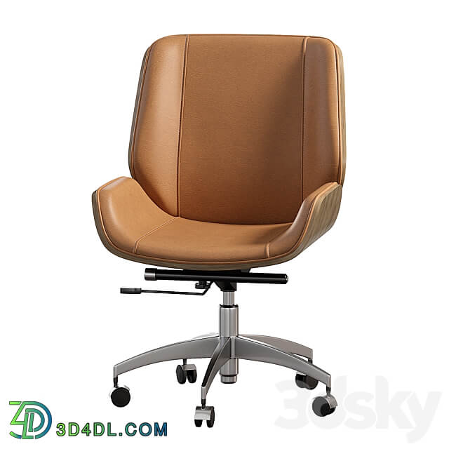 Armchair Upholstered Brown Topchairs Crown 3D Models