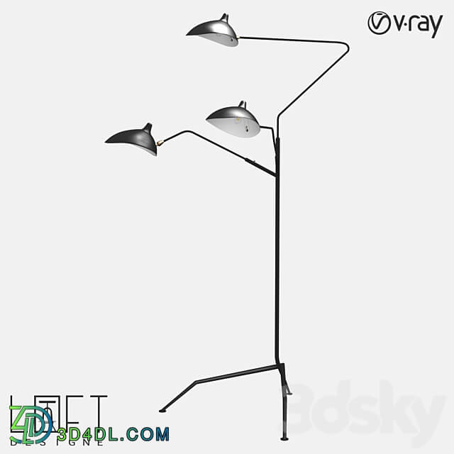 Floor lamp LoftDesigne 8610 model 3D Models