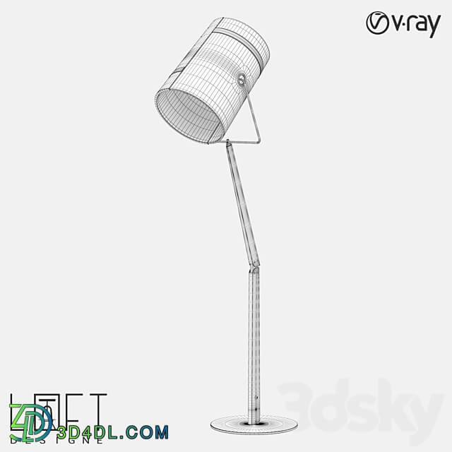 Floor lamp LoftDesigne 8616 model 3D Models