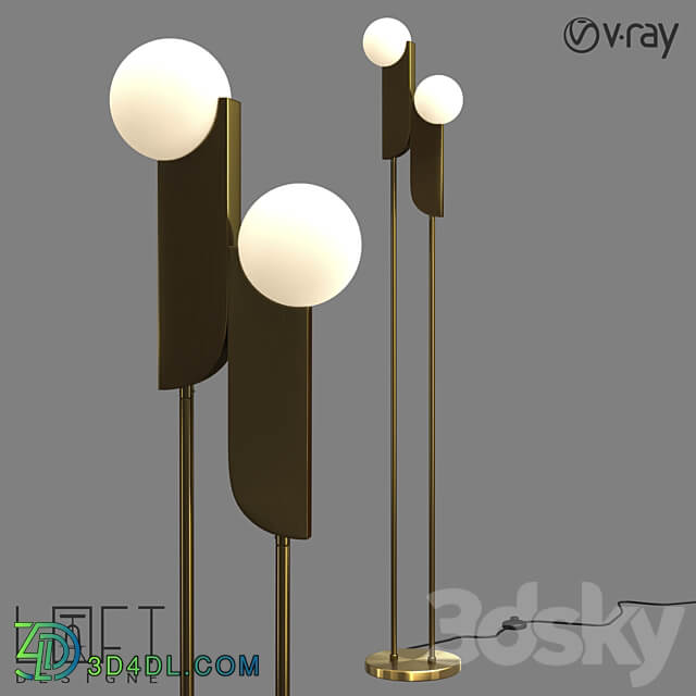 Floor lamp LoftDesigne 8618 model 3D Models