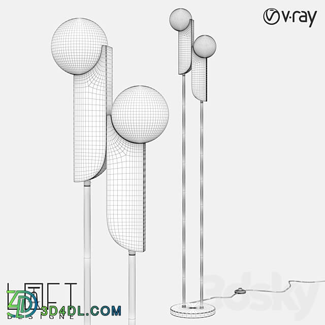 Floor lamp LoftDesigne 8618 model 3D Models