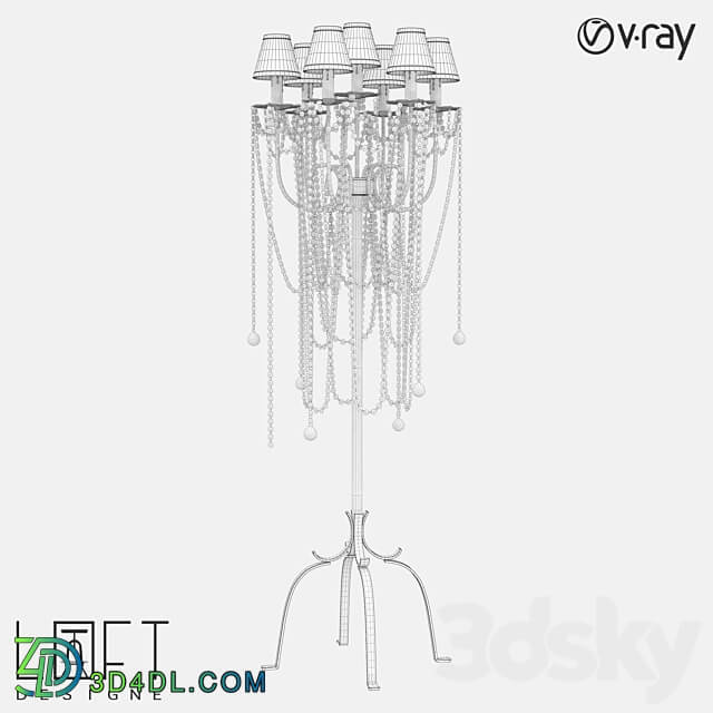 Floor lamp LoftDesigne 10125 model 3D Models