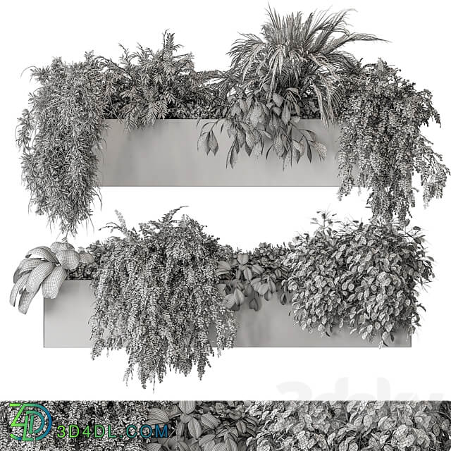 indoor Plant Set 297 Hanging Plants 3D Models