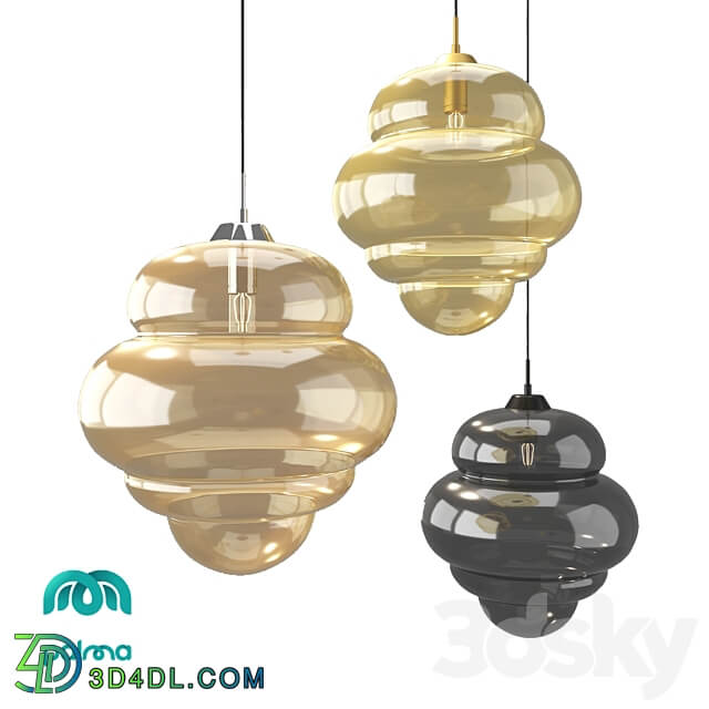 om PENDANT LIGHT PALMA 0507PLB 1SH Pendant light 3D Models