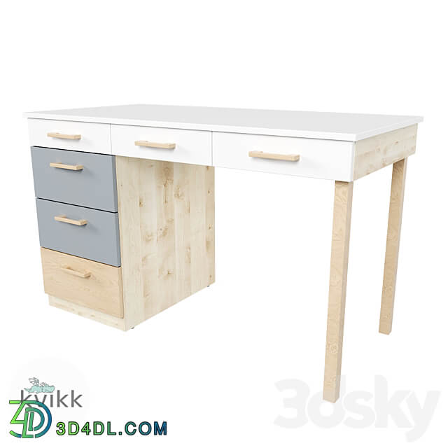 Desk Vila Table Chair 3D Models