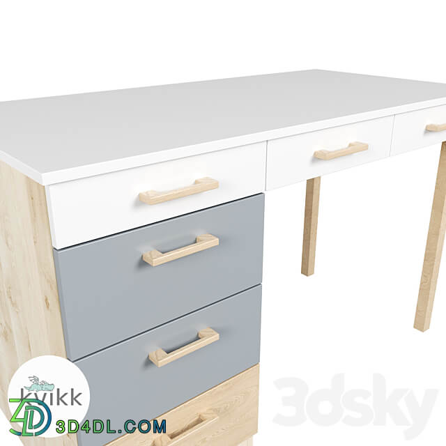 Desk Vila Table Chair 3D Models