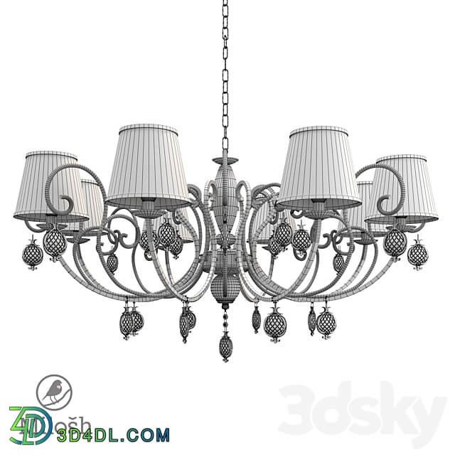 MILOSH 0408CL 8AB Pendant light 3D Models