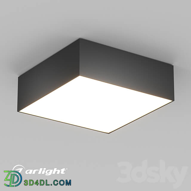 OM Luminaire SP QUADRO S175x175 16W Ceiling lamp 3D Models