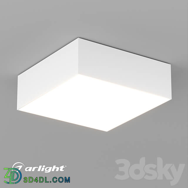 OM Luminaire SP QUADRO S175x175 16W Ceiling lamp 3D Models