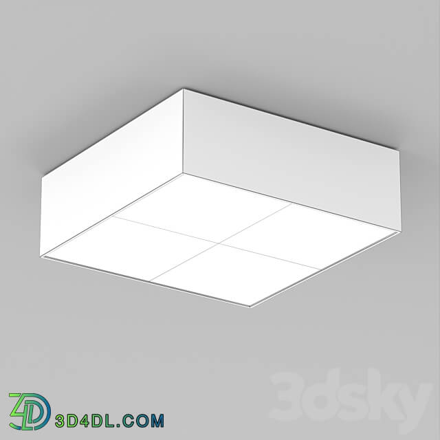 OM Luminaire SP QUADRO S175x175 16W Ceiling lamp 3D Models