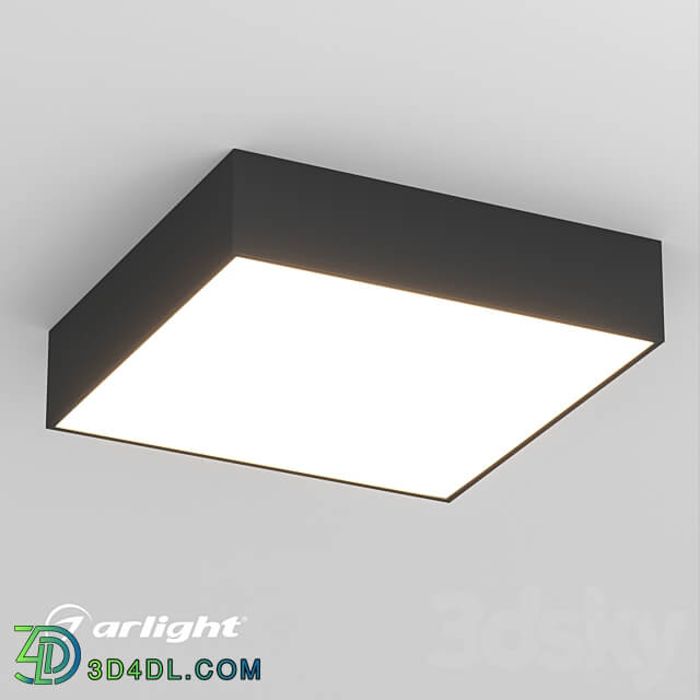 OM Luminaire SP QUADRO S250x250 25W Ceiling lamp 3D Models