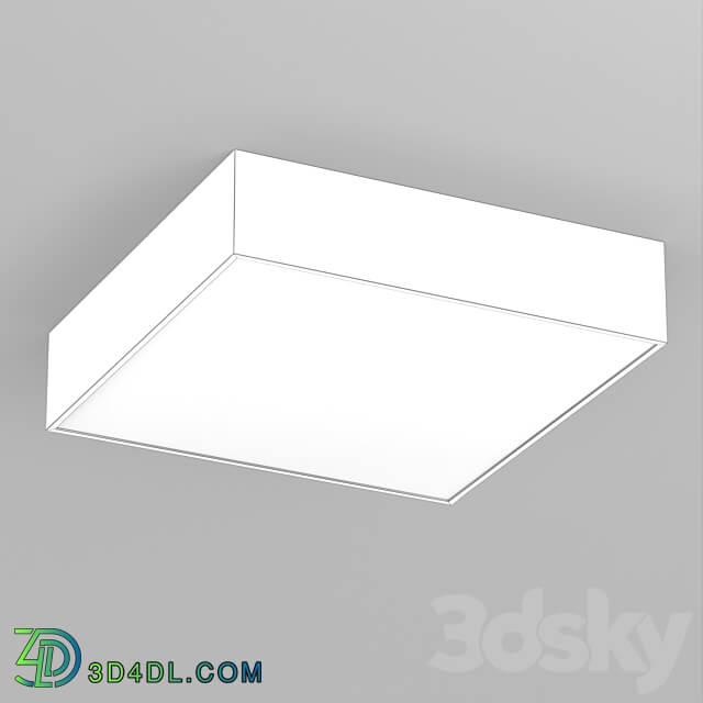 OM Luminaire SP QUADRO S250x250 25W Ceiling lamp 3D Models