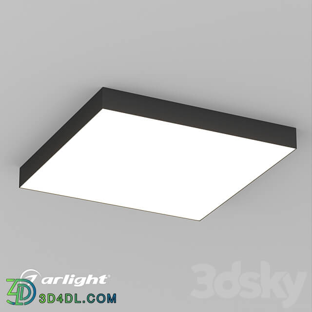 OM Luminaire SP QUADRO S600x600 60W Ceiling lamp 3D Models