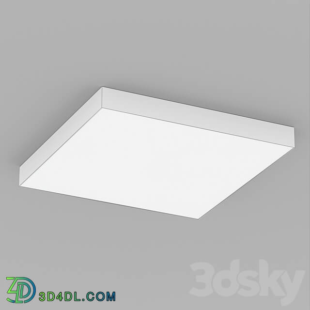 OM Luminaire SP QUADRO S600x600 60W Ceiling lamp 3D Models