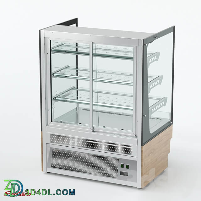 Refrigerated confectionery showcase with perforated rear wall RKC2 AO series 3D Models