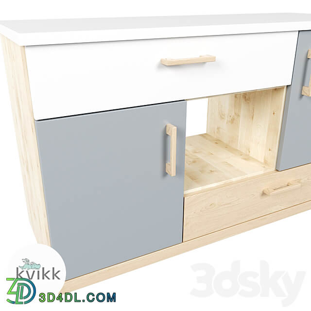 TV cabinet Vila series Sideboard Chest of drawer 3D Models