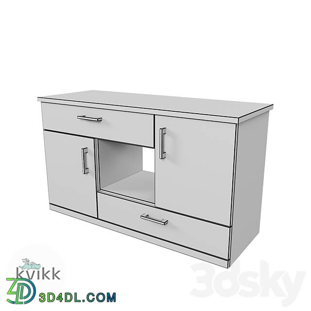 TV cabinet Vila series Sideboard Chest of drawer 3D Models