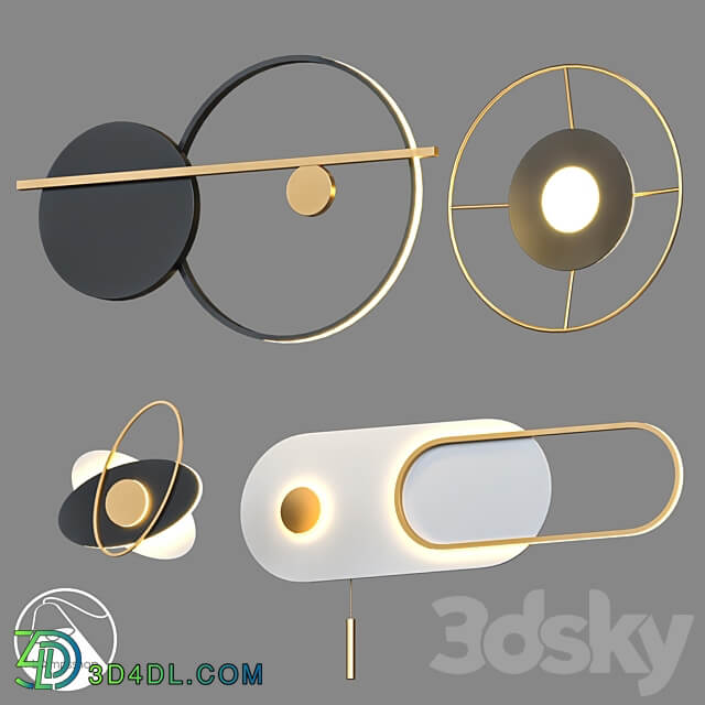 LampsShop.com B4316 Sconce Droplight 3D Models