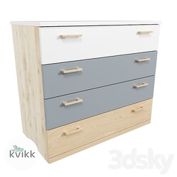 Chest of drawers for children Vila series Sideboard Chest of drawer 3D Models 
