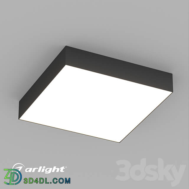 OM Luminaire SP QUADRO S350x350 30W Ceiling lamp 3D Models