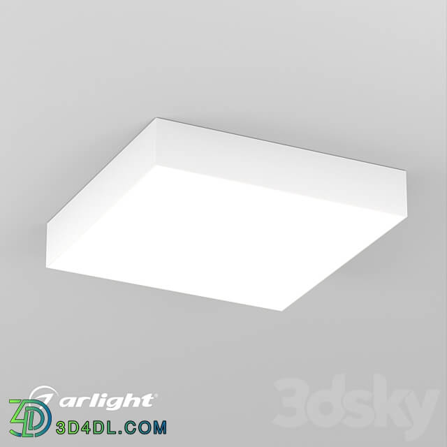 OM Luminaire SP QUADRO S350x350 30W Ceiling lamp 3D Models