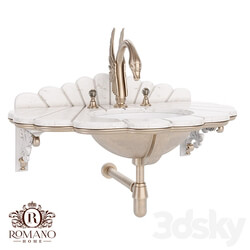  OM Siren Console for Romano Home Bathroom 3D Models 