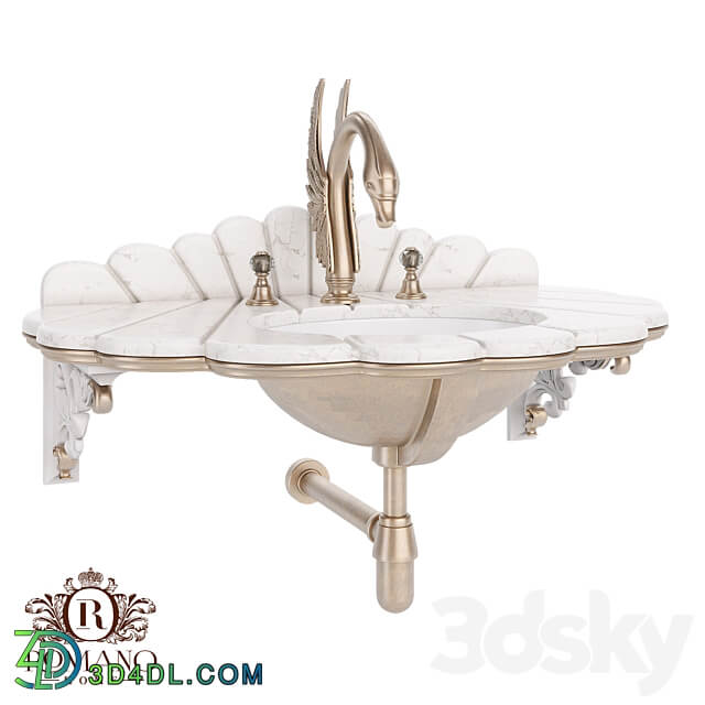  OM Siren Console for Romano Home Bathroom 3D Models