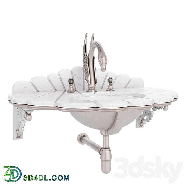  OM Siren Console for Romano Home Bathroom 3D Models