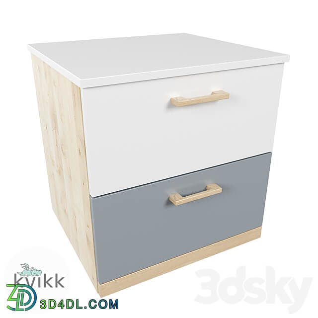 Bedside table for children Vila series Sideboard Chest of drawer 3D Models