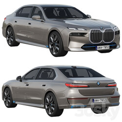 BMW i7 2023 3D Models 