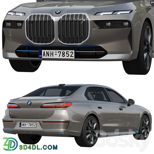 BMW i7 2023 3D Models