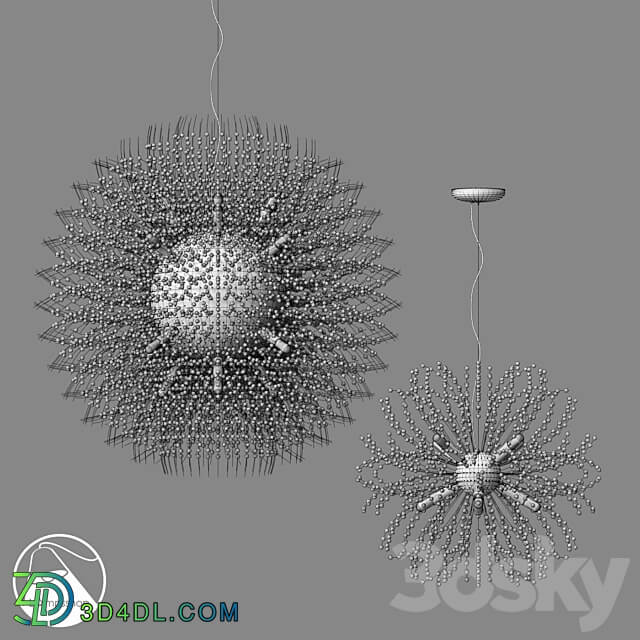 LampsShop.com L1331 Chandelier Salu Pendant light 3D Models