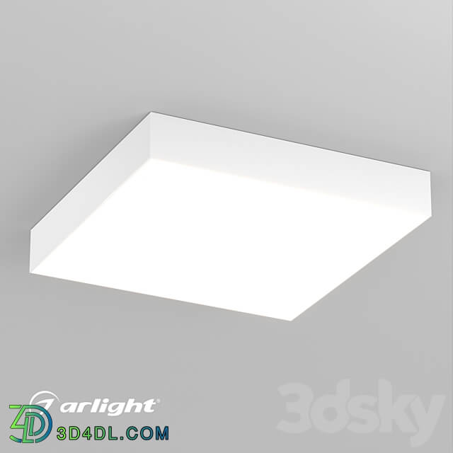 Luminaire SP QUADRO S400x400 40W Ceiling lamp 3D Models