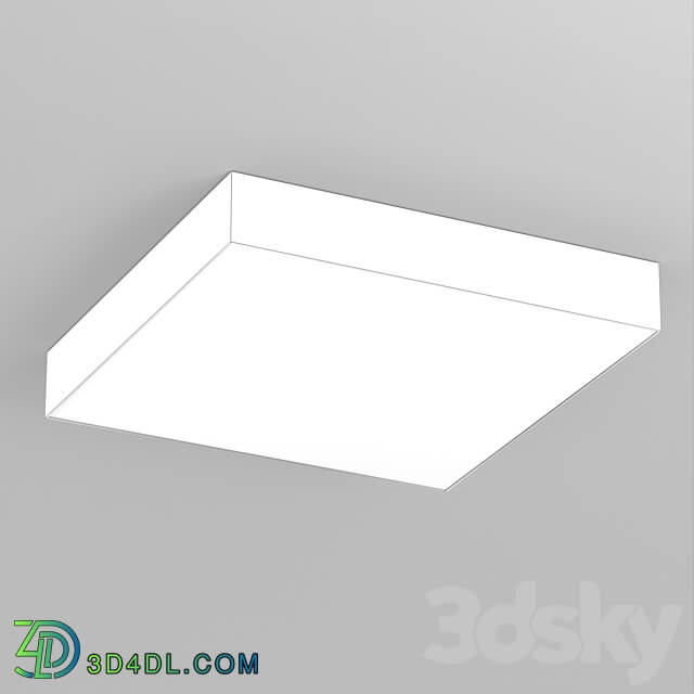 Luminaire SP QUADRO S400x400 40W Ceiling lamp 3D Models