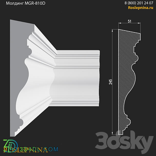 MGR 810D molding from RosLepnina 3D Models