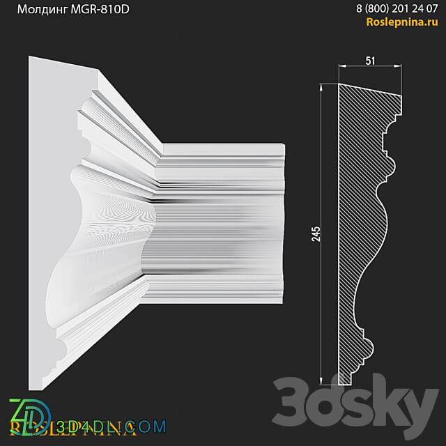 MGR 810D molding from RosLepnina 3D Models