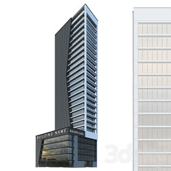 High rise office building No. 2 3D Models 