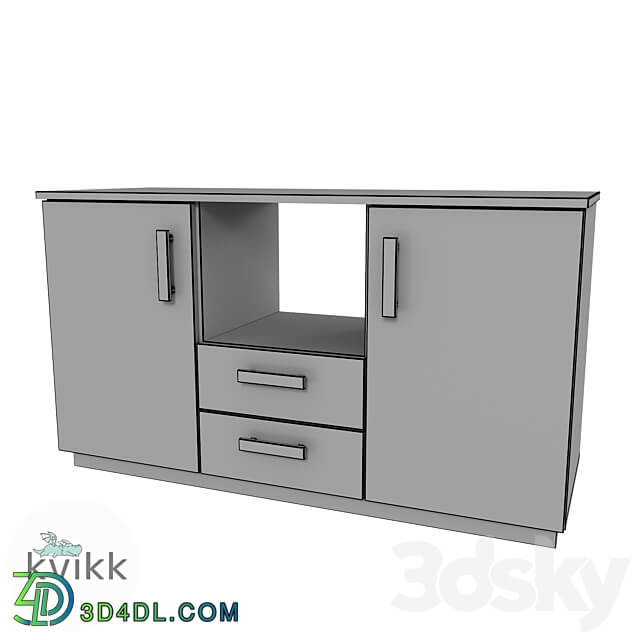 TV stand for children RUNO series Sideboard Chest of drawer 3D Models