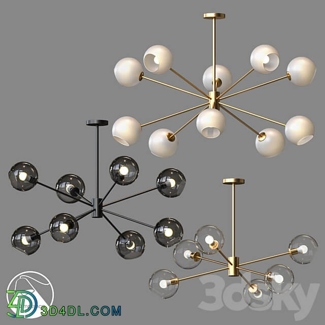 LampsShop.com L1251 Chandelier La Plata Pendant light 3D Models