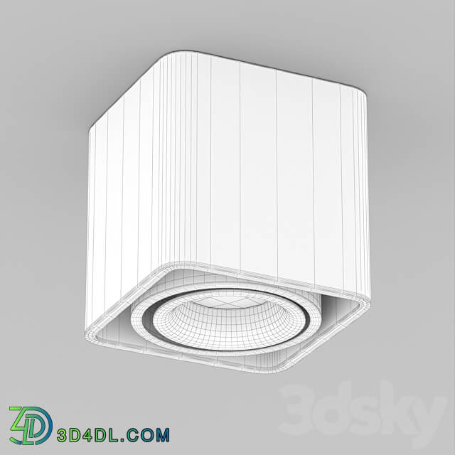 OM Luminaire SP CUBUS S100x100 8W 3D Models