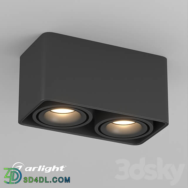 OM Luminaire SP CUBUS S195x100 2x8W 3D Models