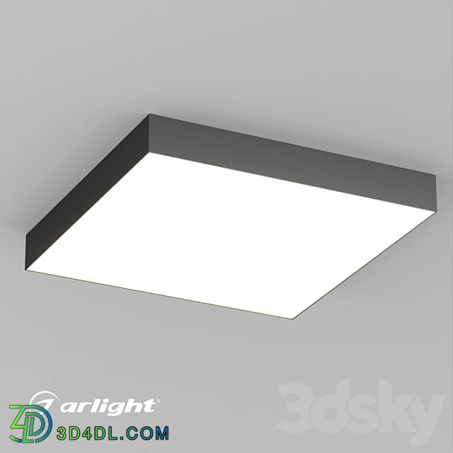 OM Luminaire SP QUADRO S500x500 50W Ceiling lamp 3D Models