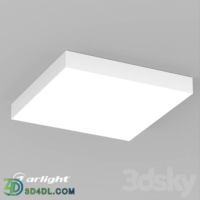 OM Luminaire SP QUADRO S500x500 50W Ceiling lamp 3D Models