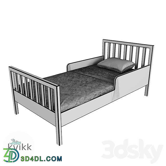 Childrens bed Runo series 3D Models