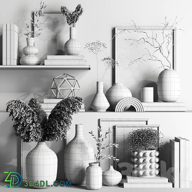 Decorative set 92 3D Models